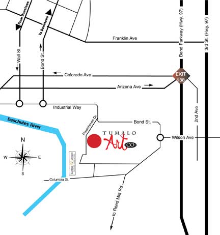Gallery Map Tumalo Art Co. gallery map