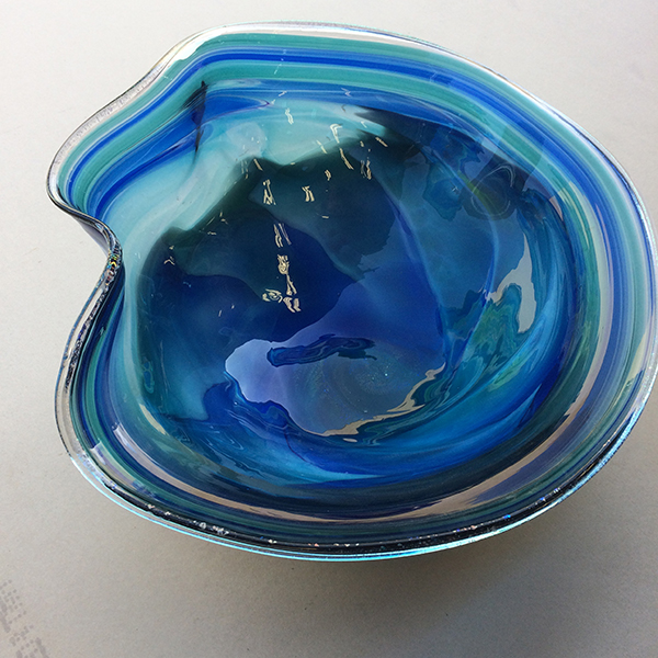 Read more about the article “Nature’s Bounty”—Hand-blown glass by Nancy Becker and Annie Ferder watercolors