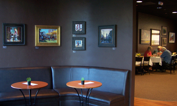 Read more about the article Tumalo Art Co. showing large art at Jackalope Grill in Bend Oregon