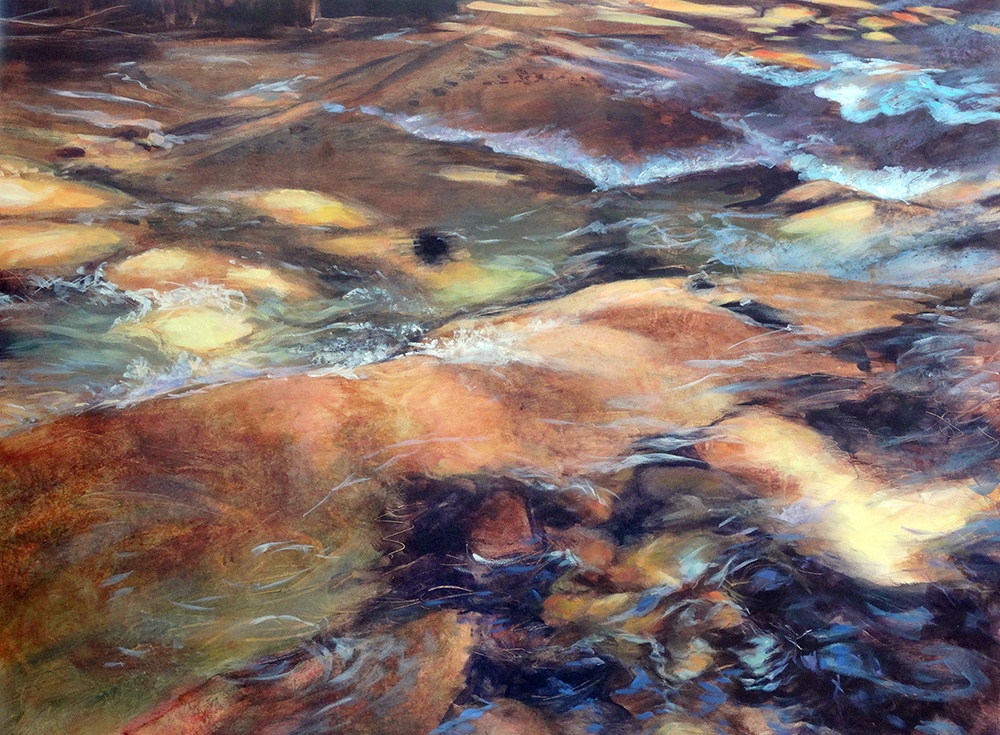 Painting of Oregon's Soda Creek by Susan Luckey Higdon