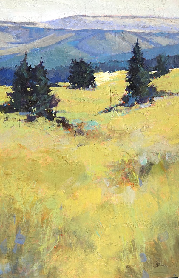 Oregon's badlands, Mixed media by Sarah B Hansen