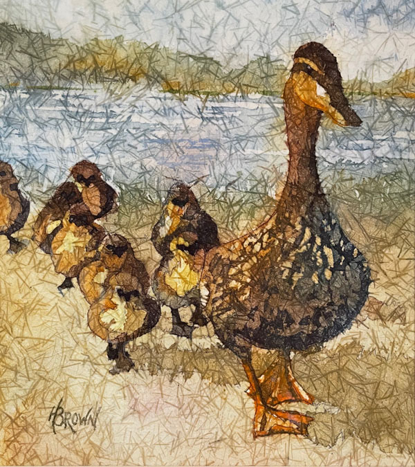 A duck family by Helen Brown