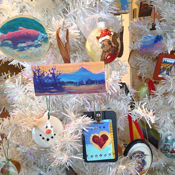 Holiday ornaments at Tumalo Art Co.