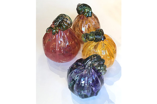 Glass Art Pumpkins—Nancy Becker