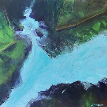 Looking Down Sahalie Falls, McKenzie River — Anne Gibson