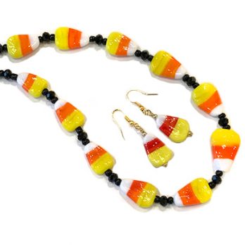 Candy Corn Necklace & Earrings — Danica Curtright