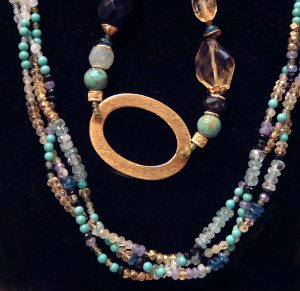 Amber Bremmer jewelry is made with vintage and found beads and metal