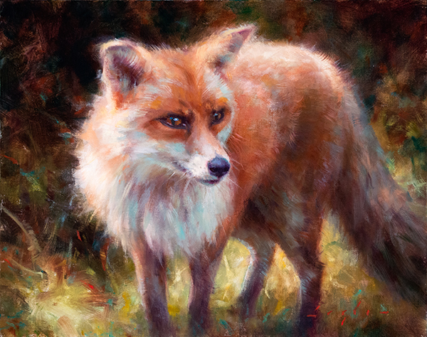 A Red Fox in Katherine Taylor's exhibit