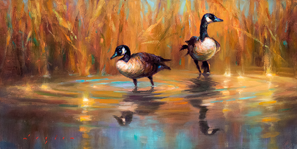 Canadian Geese by Katherin Taylor