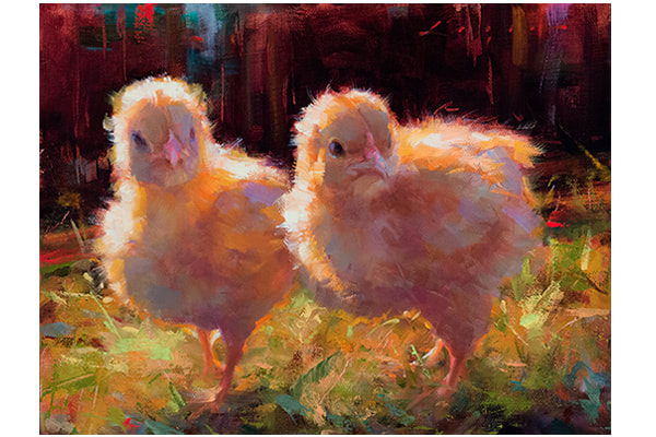 Two Chicks on the Lookout — Katherine Taylor
