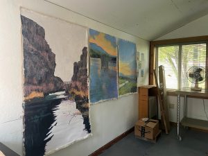 Anne Gibson's studio at Playa