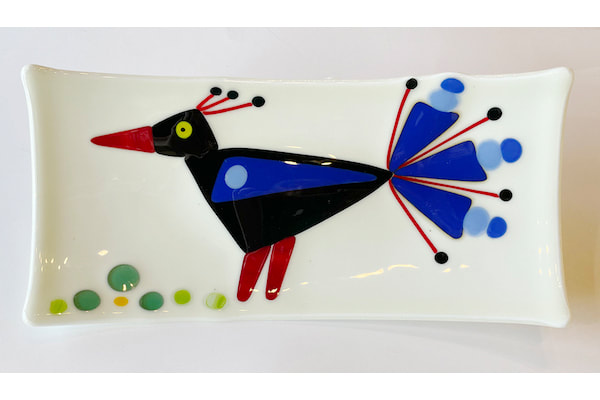 Blue Bird Plate — Nancy Dasen