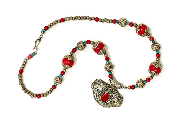 Red Tibet Necklace — Jane Ujhazi
