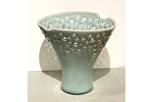 Circle Cut Out Vase — Linda Heisserman