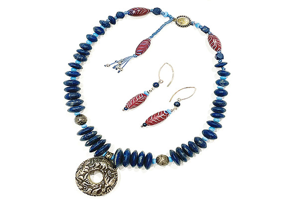 Feather Lapis Jewelry — Jane Ujhazi