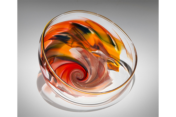 Whirlwind Glass Bowl — Nancy Becker