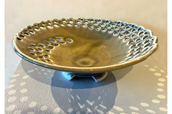 Cut Out Spiral bowl — Linda Heisserman