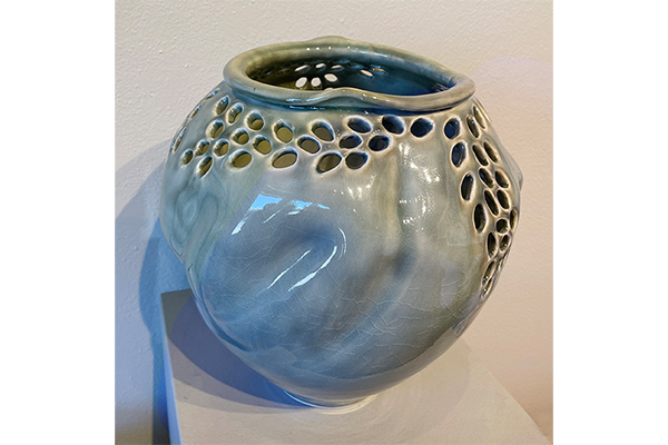 Asymmetrical Leaf Vase — Linda Heisserman